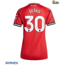 Manchester United Benjamin Sesko #30 Hjemmedrakt Dame 2025-26 Kortermet